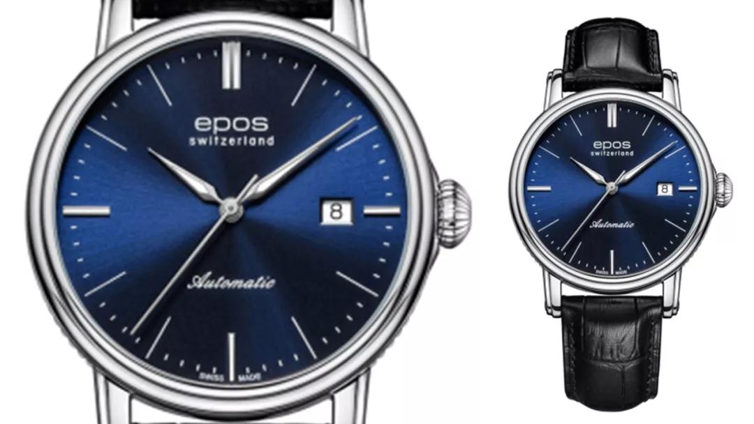 The slender hour markers are just like the starlight in the blue midnight sky.